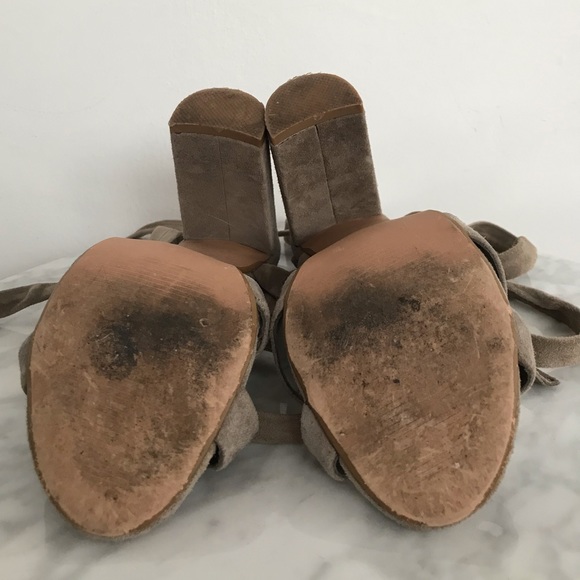 Steve Madden Lace Up Suede Heels - Picture 4 of 4